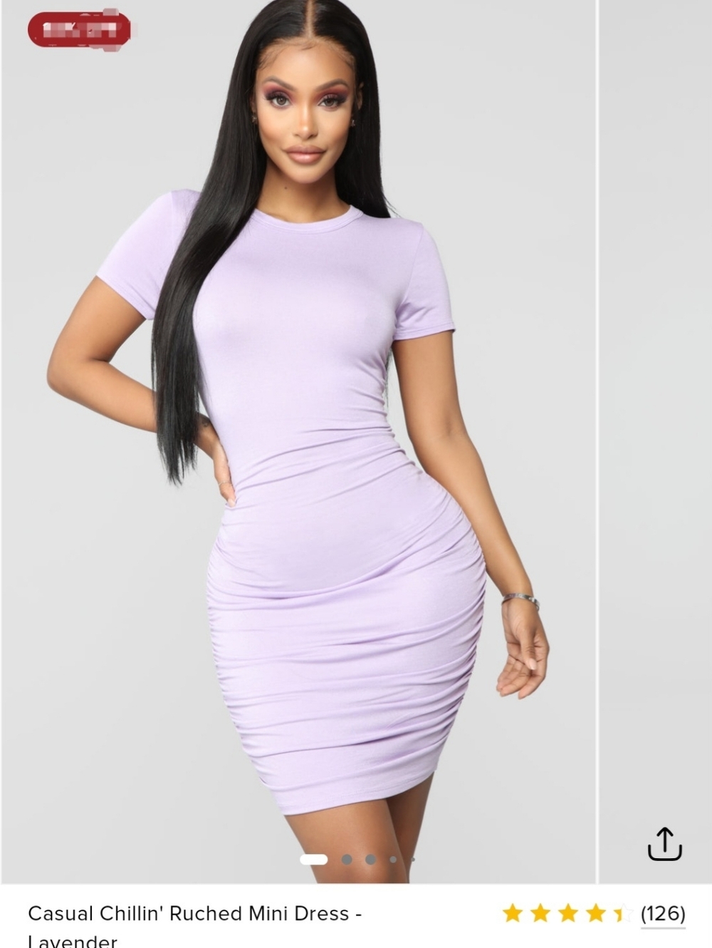 Fashion Nova-Casual Chillin Ruched Mini Dress
